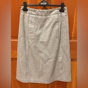 J Crew Wool Blend A Line Skirt